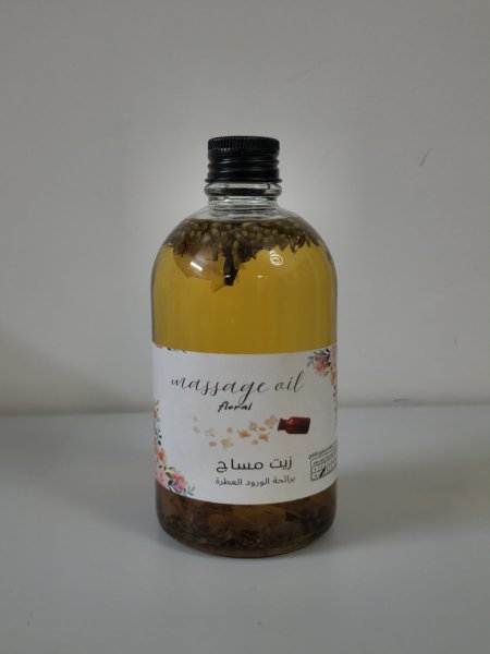 زيت المساج برائحة الورد