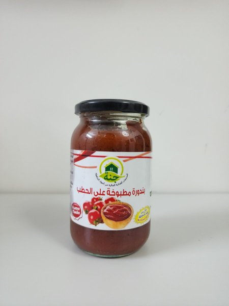 بندورة مطبوخة على الحطب