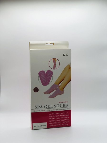 Spa gel socks جرابات ترطيب وتقشير للقدمين